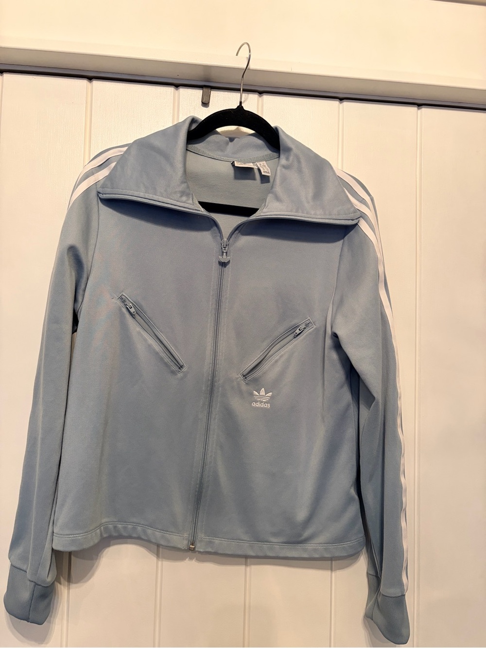 Adidas women's Light Blue Trefoil Track Jacket